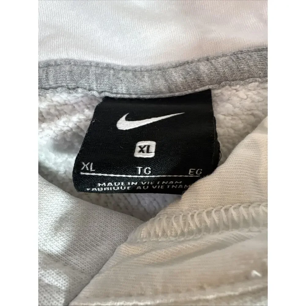 Nike‎ Panola White And Green Hoodie Sweatshirt XL Athleisure Comfort